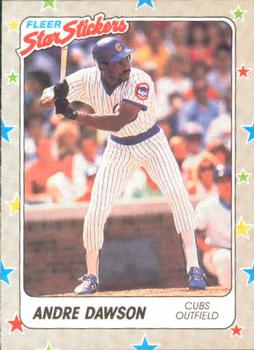 1988 Fleer Sticker Baseball Cards        079      Andre Dawson